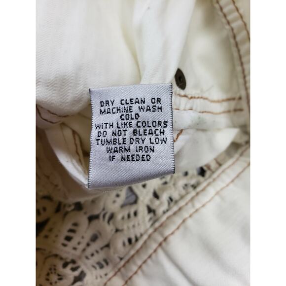 Cache Crochet Peek-A-Boo Stretch Jacket Top New Ivory Cotton Spandex $178 Sz 10 - Picture 5 of 6